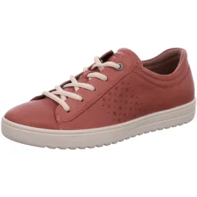 Ecco comfortable lace-up shoes for women red