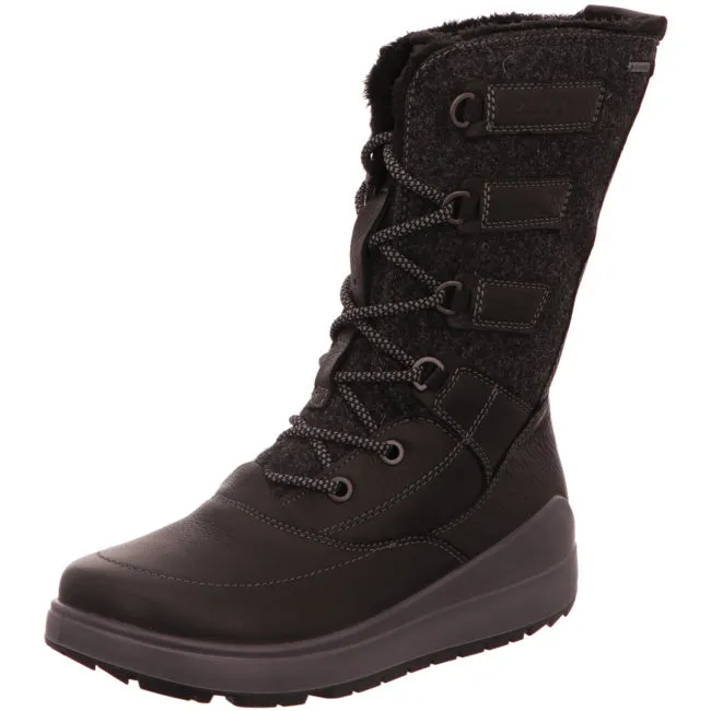 Ecco winter boots for women black