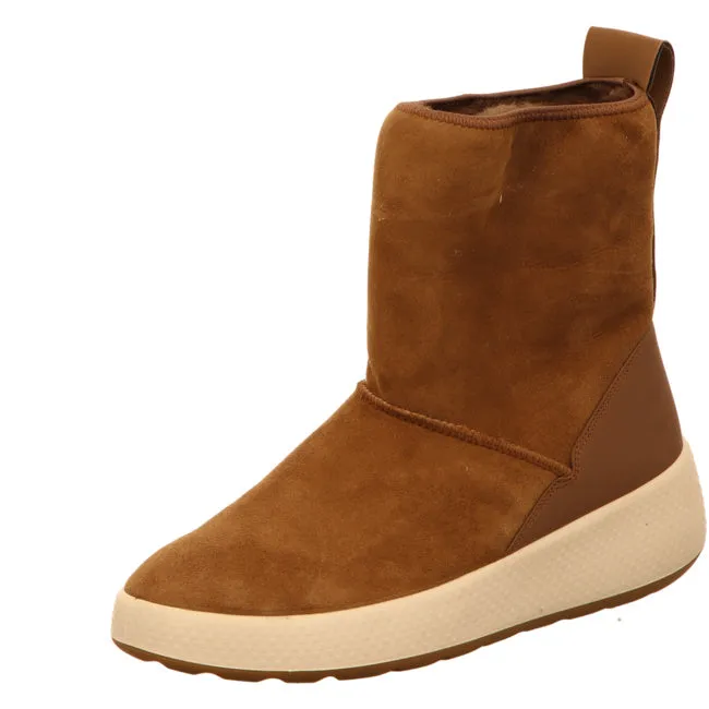 Ecco winter boots for women brown