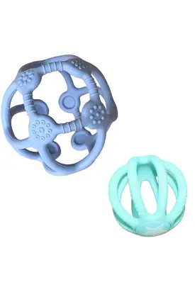 Fidget Ball & Sensory Ball Set - Soft Blue & Mint