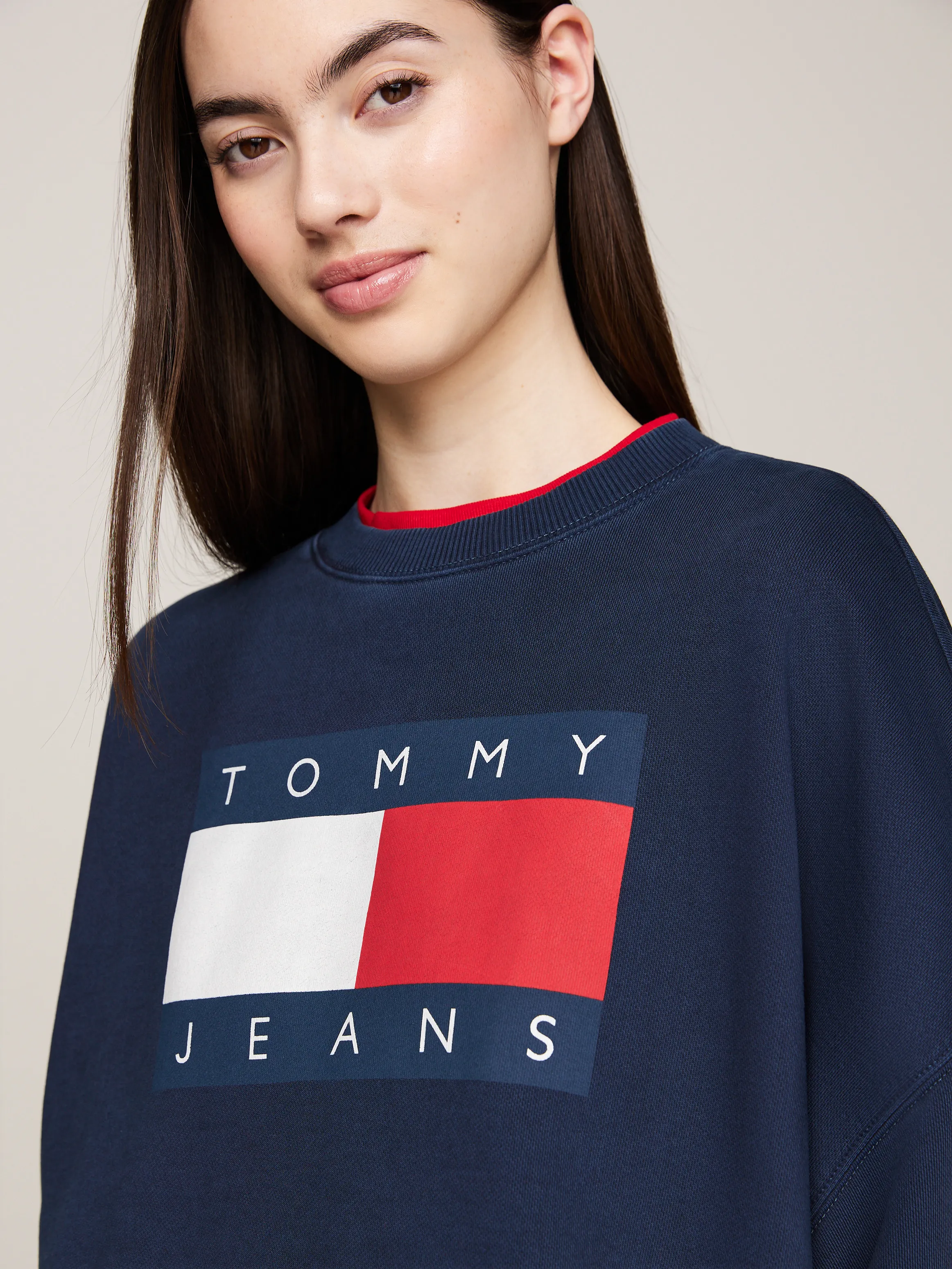 Flag Oversized Fit Sweatshirt | Sweatshirts & Hoodies | Tommy Jeans