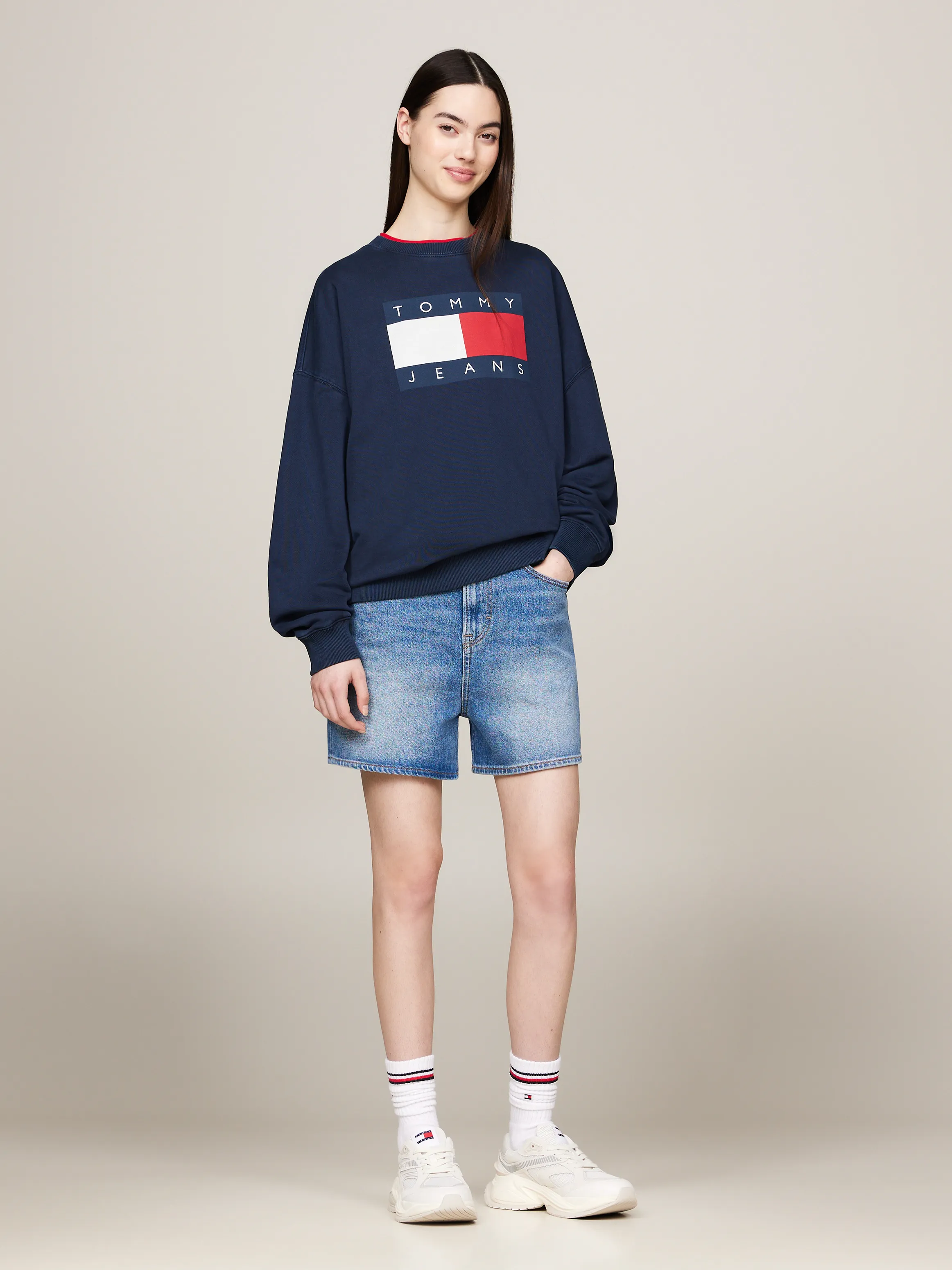 Flag Oversized Fit Sweatshirt | Sweatshirts & Hoodies | Tommy Jeans