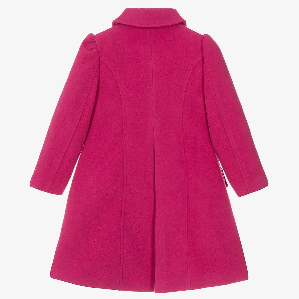 Girls Fuchsia Pink Coat