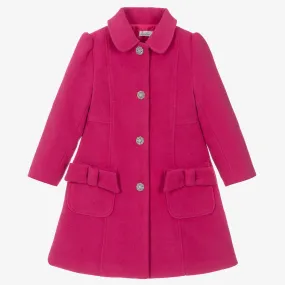 Girls Fuchsia Pink Coat