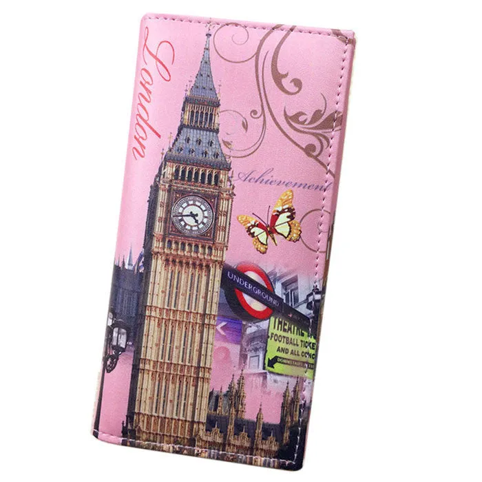 Goforward Creative Europe Retro A Variety Of Color Graffiti Wallet Women Slim Bi-Fold Flip Wallet Purse