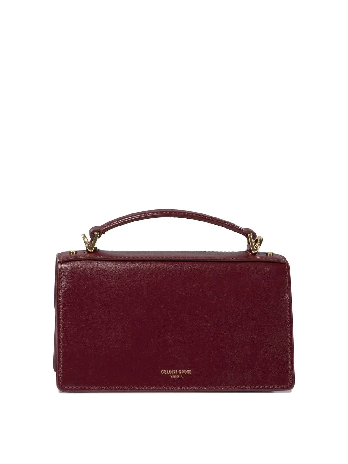 GOLDEN GOOSE Maroon Venezia Small Leather Handbag for Women Fall/Winter 2024