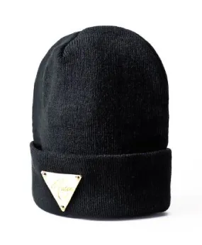 Gold Plaque Hater Winter Beanie hat for men or women