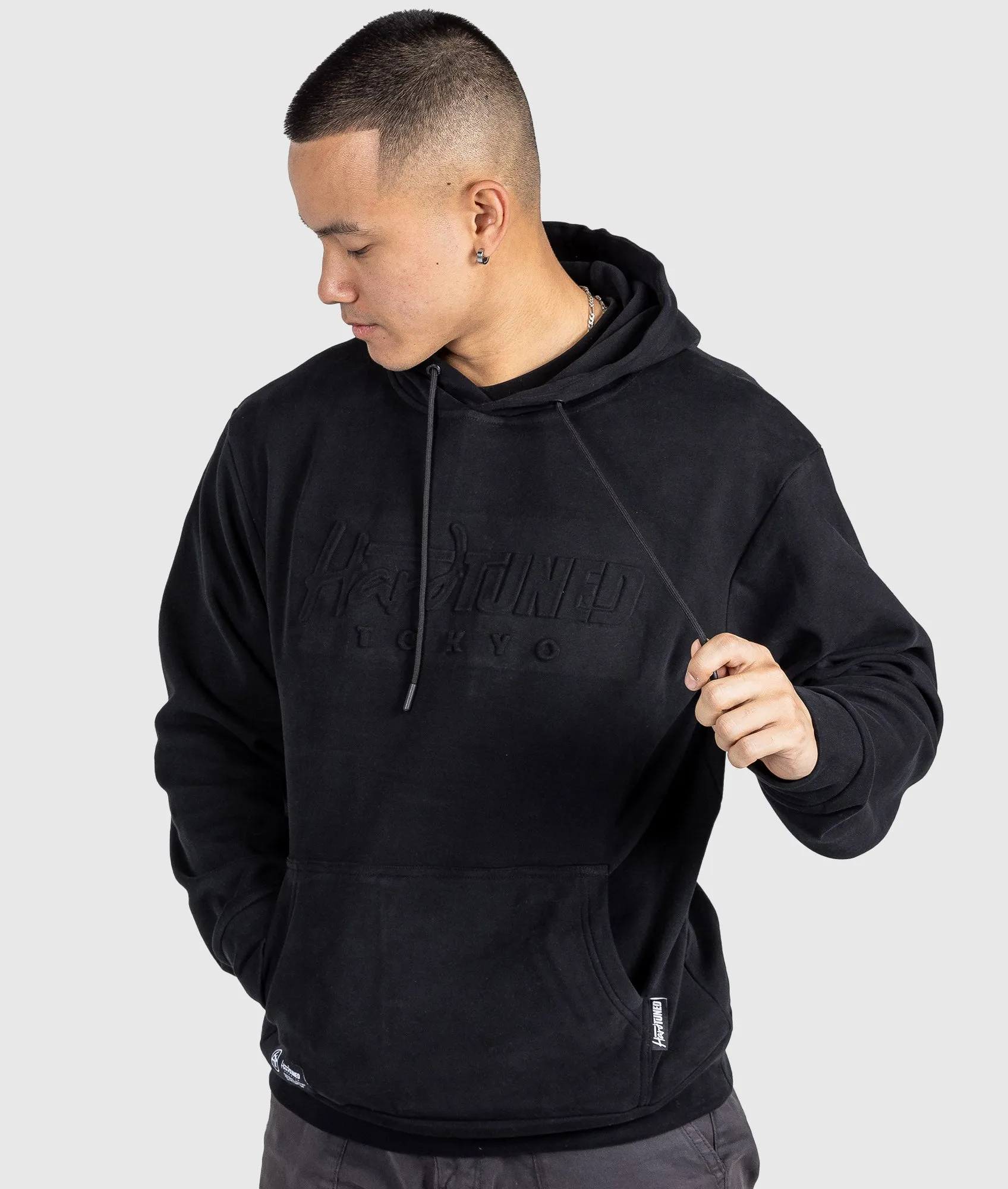 Hardtuned Embossed P1 Fleece Hoodie - Black