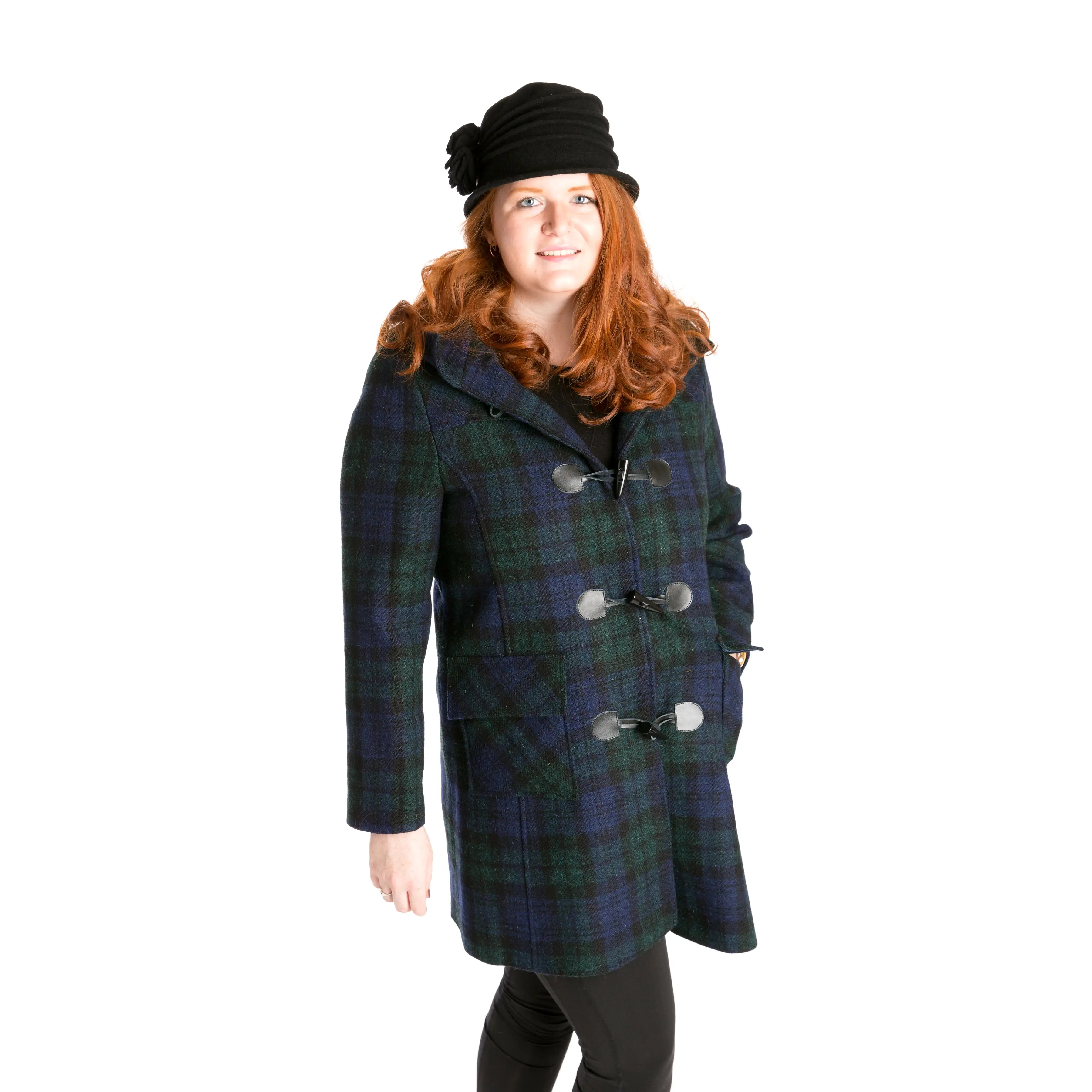 Harris Tweed Tartan Duffle Coat [2 Colors]