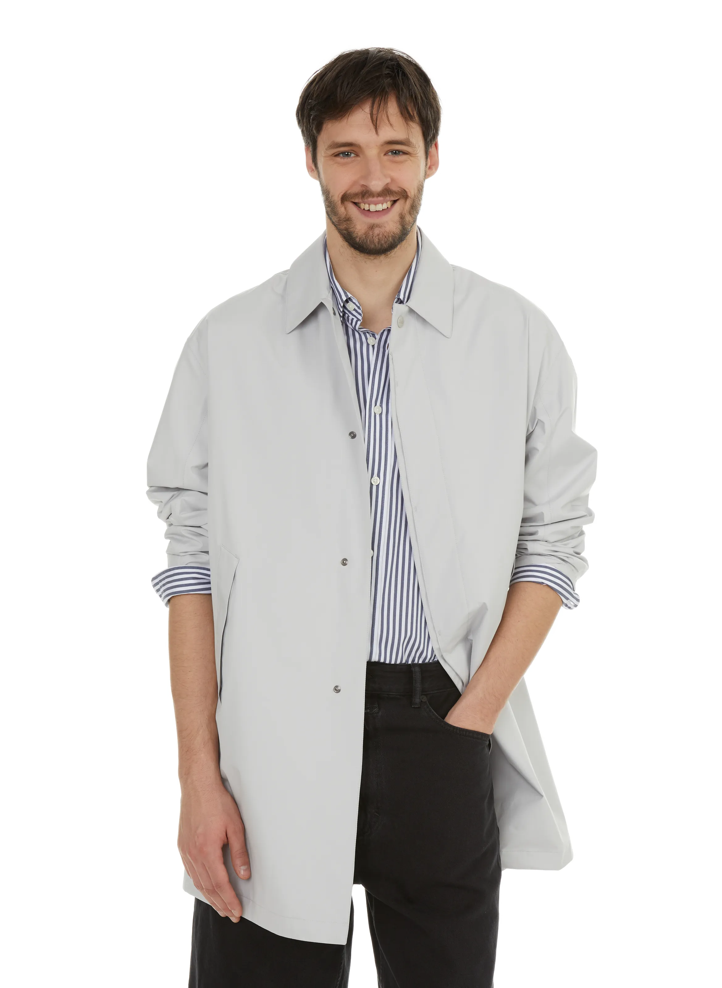 HERNO  Mid-length trench coat - White