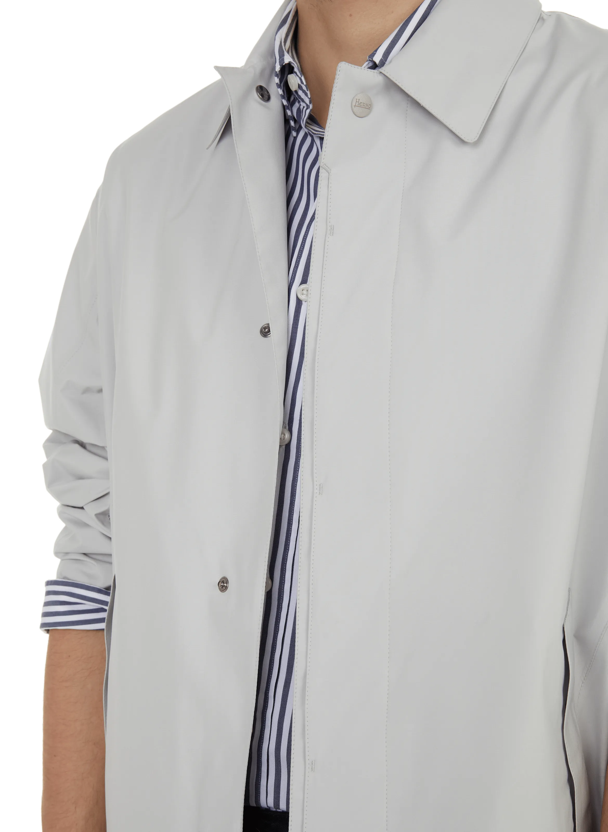 HERNO  Mid-length trench coat - White