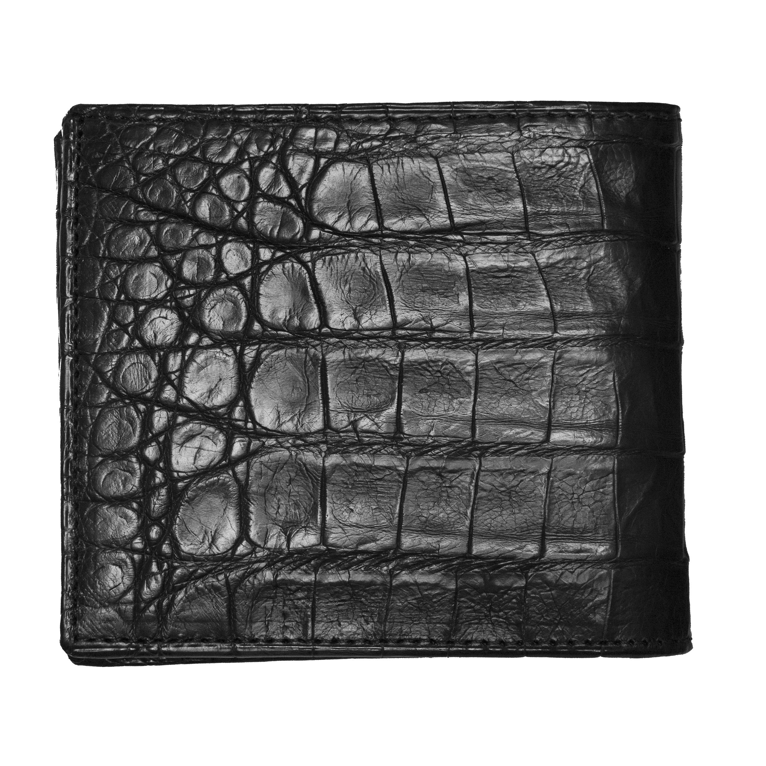 Hipster Wallet – Crocodile :: Black