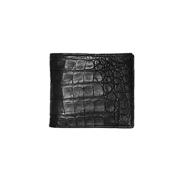 Hipster Wallet – Crocodile :: Black