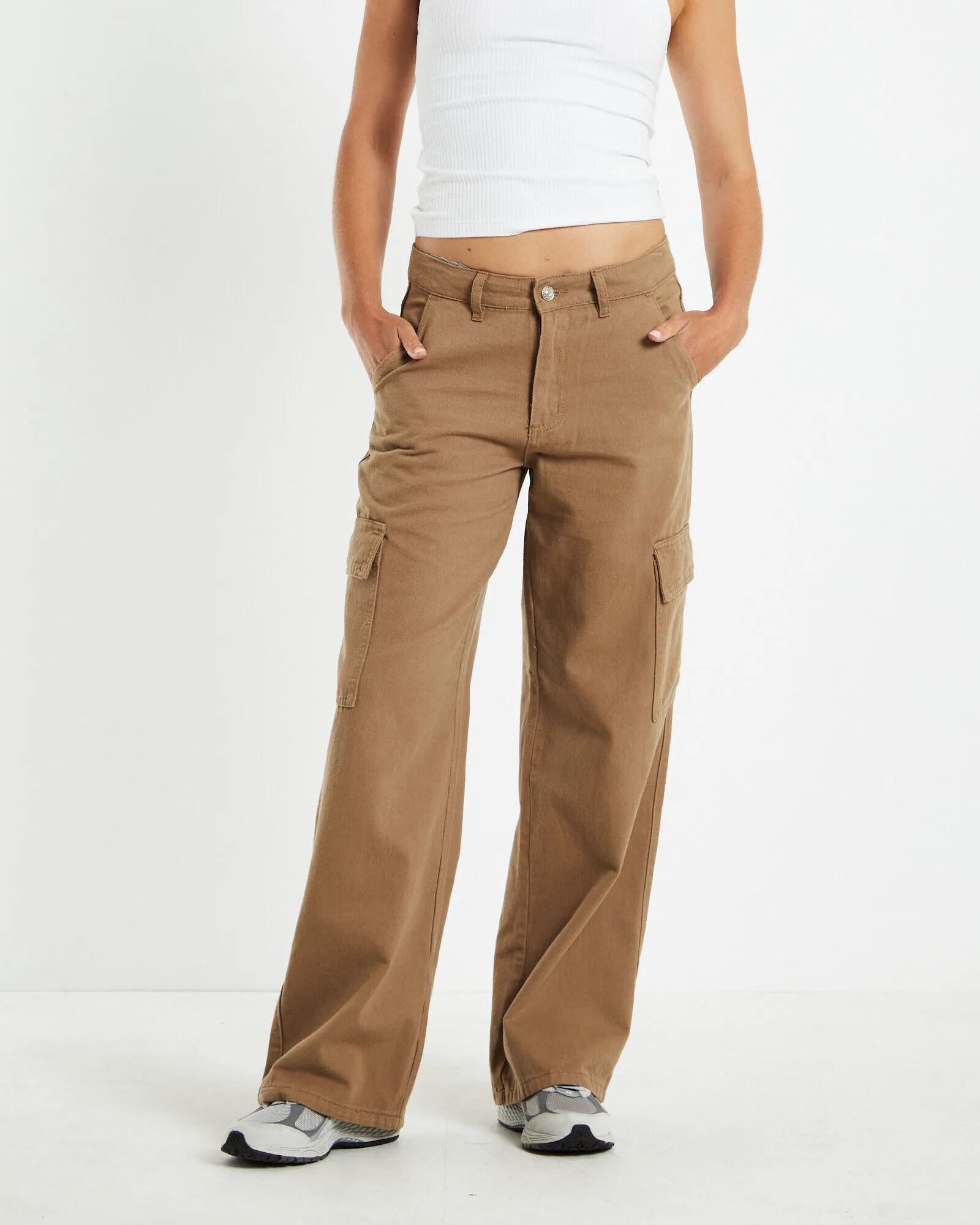 Insight Mimi Multi Pocket Cargo Puddle Pant Cocoa Brown