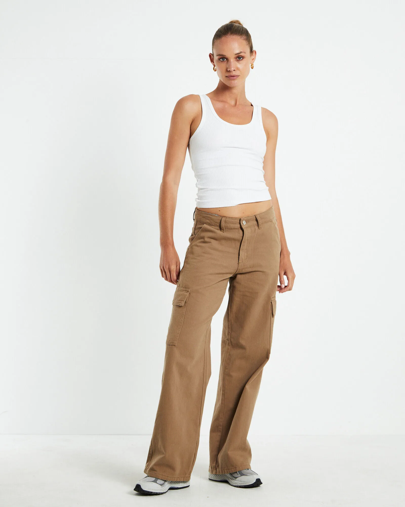 Insight Mimi Multi Pocket Cargo Puddle Pant Cocoa Brown