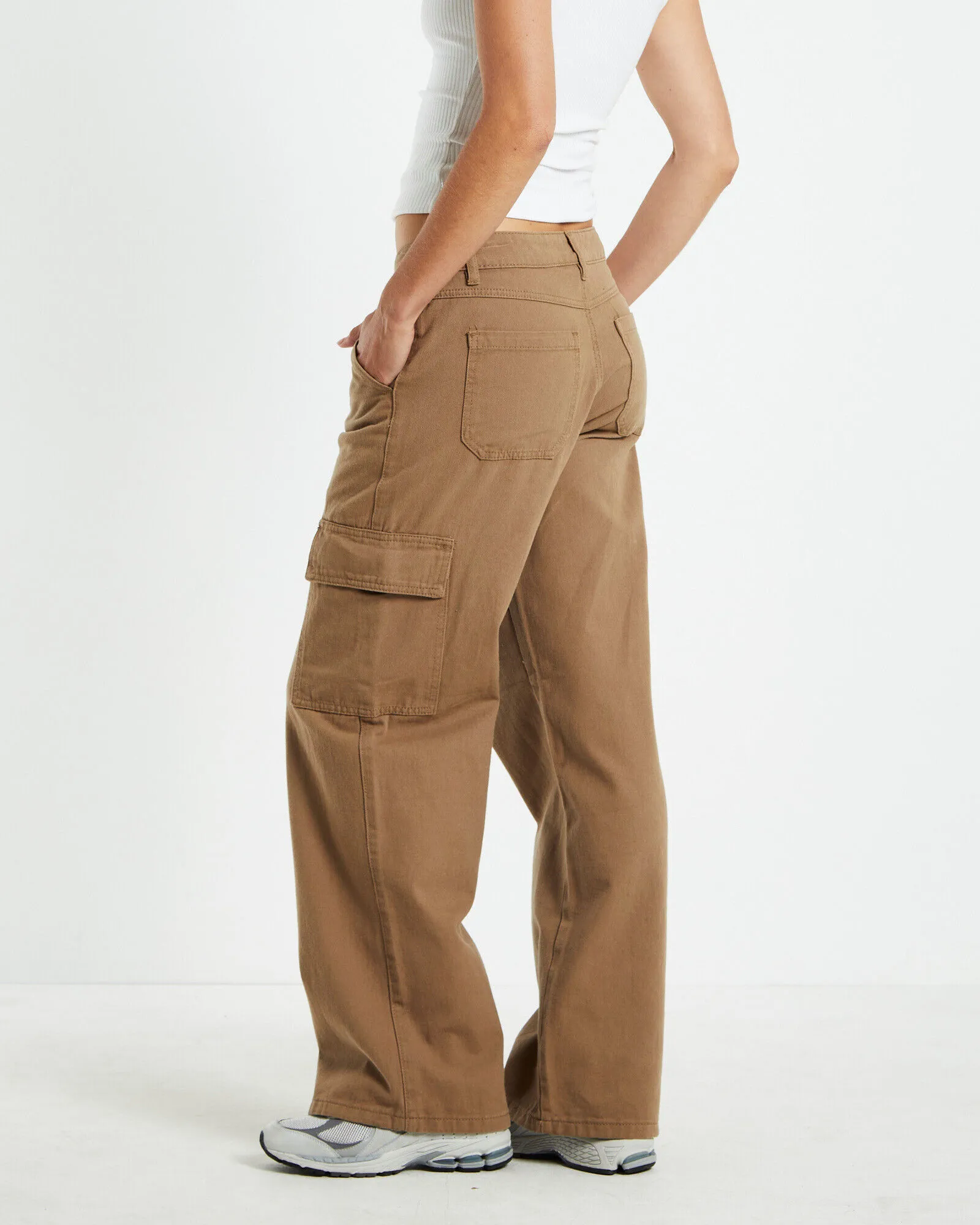 Insight Mimi Multi Pocket Cargo Puddle Pant Cocoa Brown