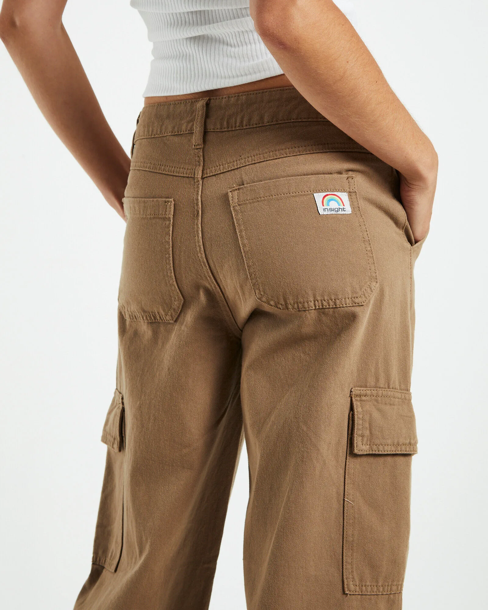 Insight Mimi Multi Pocket Cargo Puddle Pant Cocoa Brown