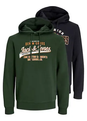 Jack & Jones Pack of 2 Large Logo Hoodies