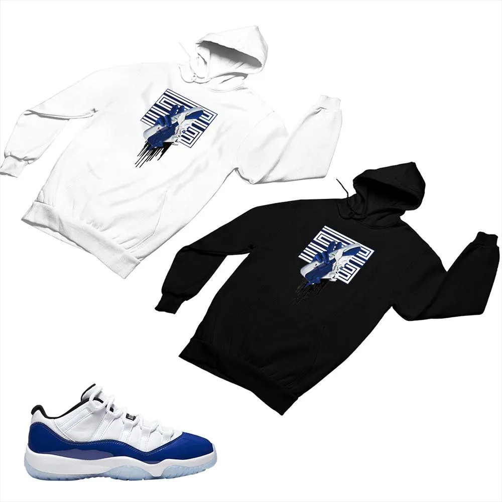 Jordan 11 Concord Matching Custom Designed Hoodies JD 11-5-6-24