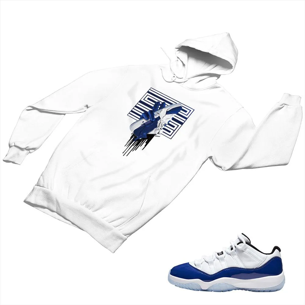 Jordan 11 Concord Matching Custom Designed Hoodies JD 11-5-6-24