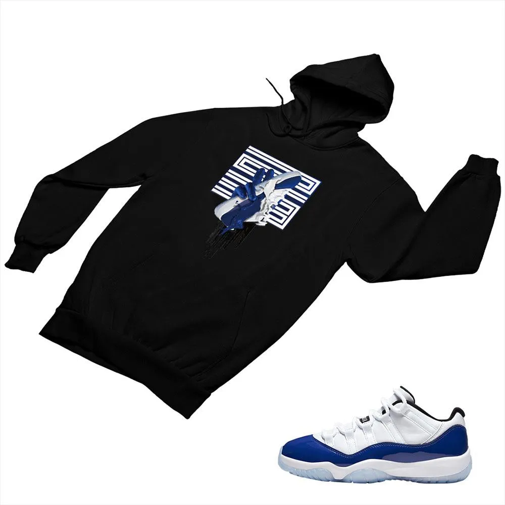 Jordan 11 Concord Matching Custom Designed Hoodies JD 11-5-6-24