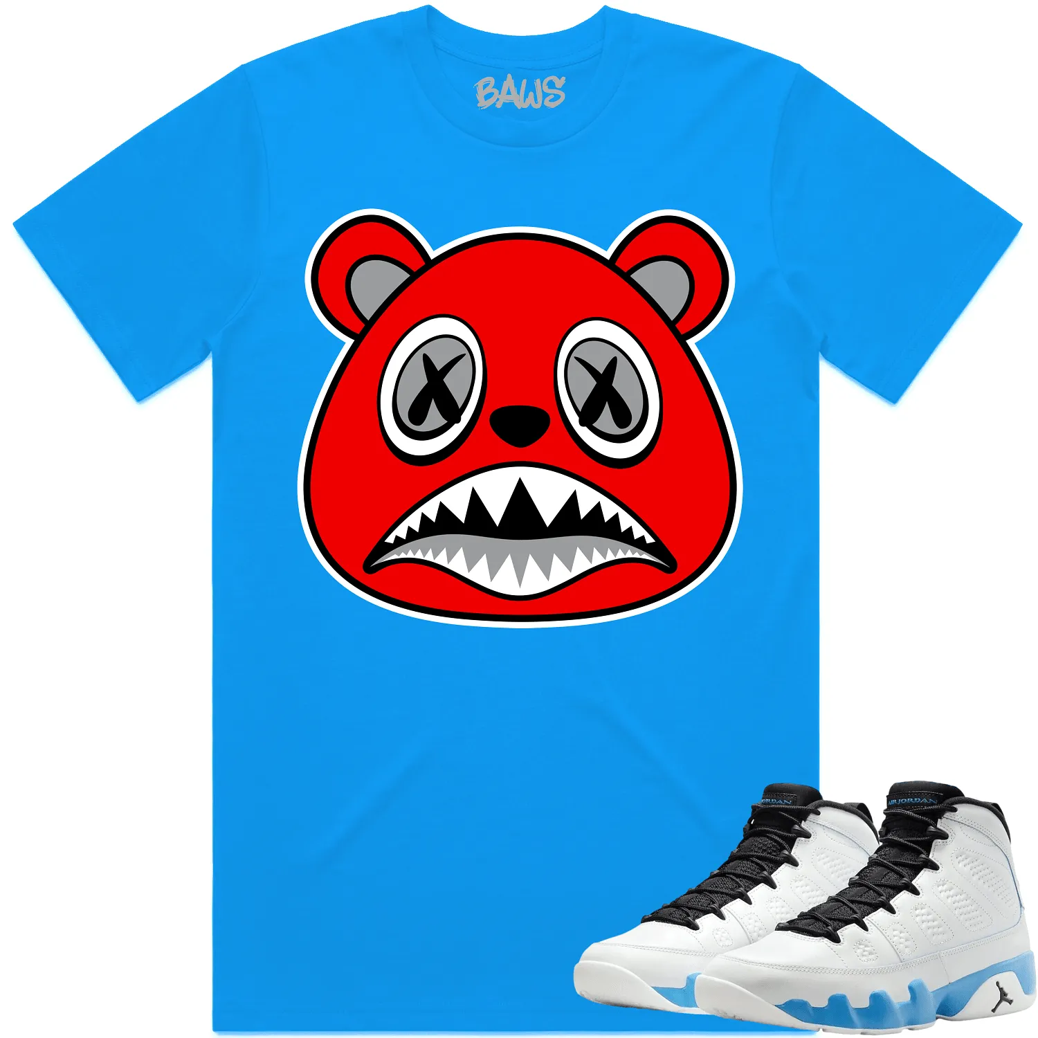 Jordan 9 Powder Blue 9s Shirt to Match - ANGRY BAWS