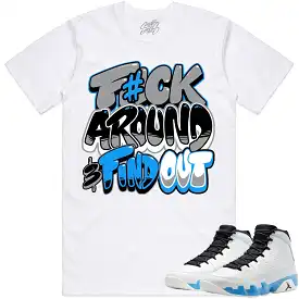 Jordan 9 Powder Blue 9s Shirt to Match - POWDER BLUE F#CK