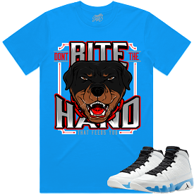 Jordan 9 Powder Blue 9s Shirt to Match - RED DONT BITE