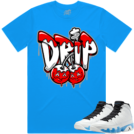 Jordan 9 Powder Blue 9s Shirt to Match - RED MONEY DRIP