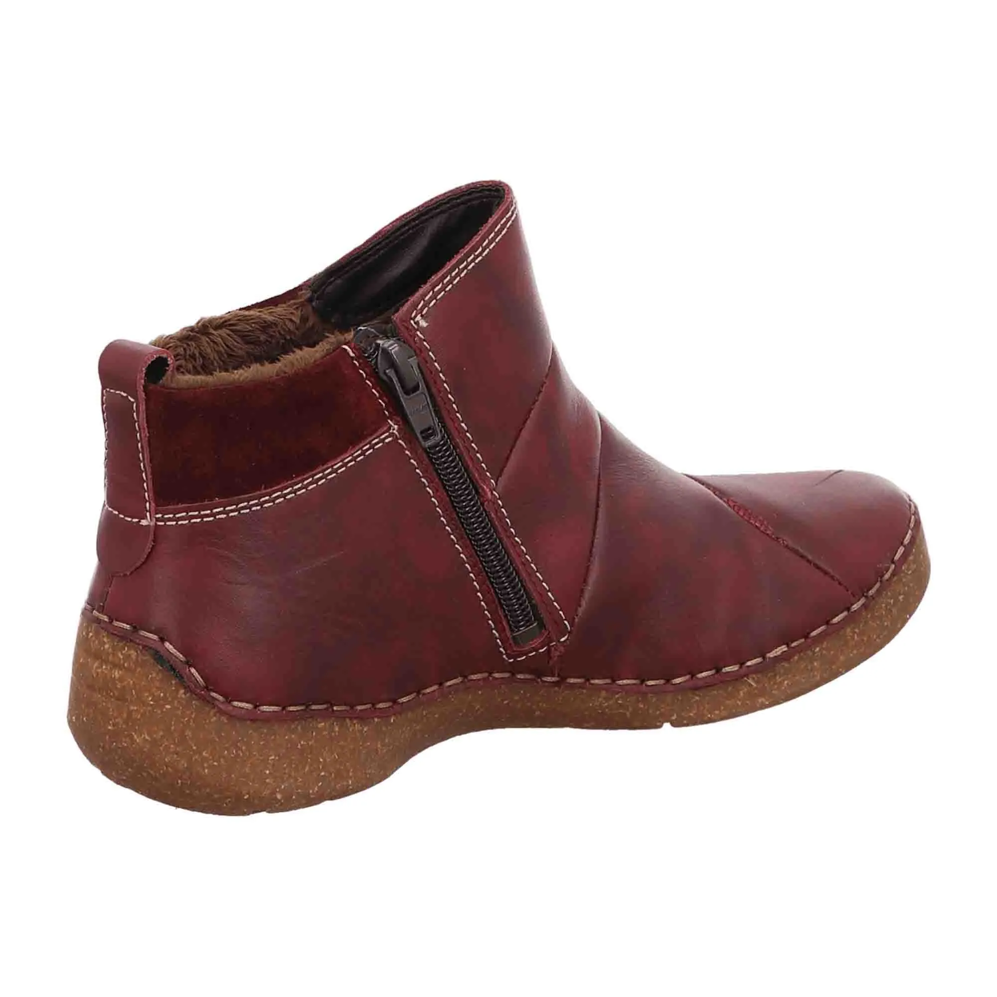 Josef Seibel Fergey 53 Winter Ankle Boot in Red Carmine for Women