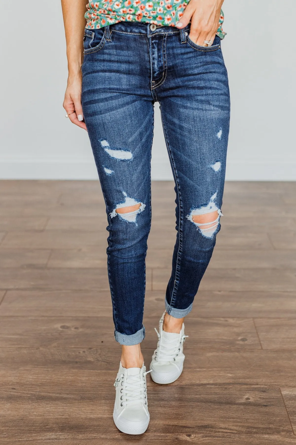 KanCan Mid-Rise Skinny Jeans- Tara Wash