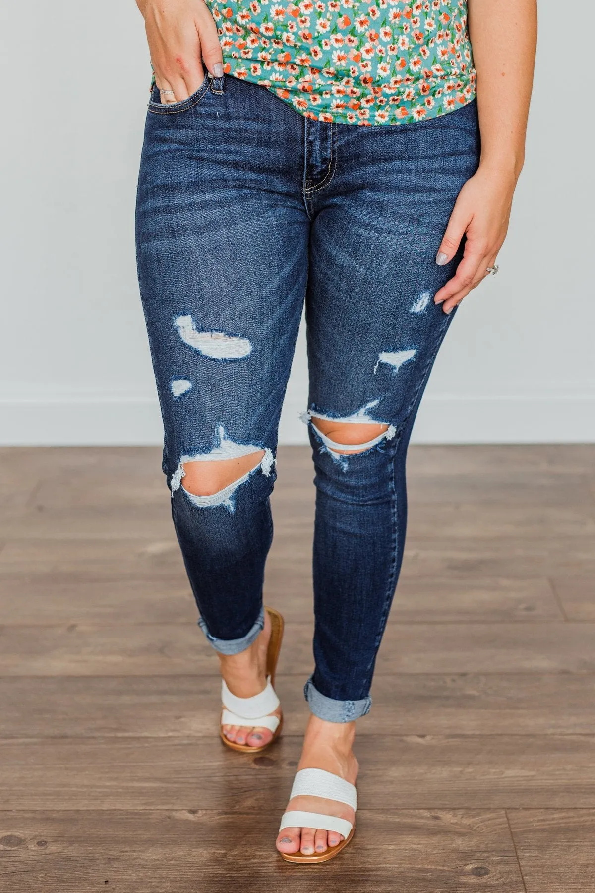 KanCan Mid-Rise Skinny Jeans- Tara Wash