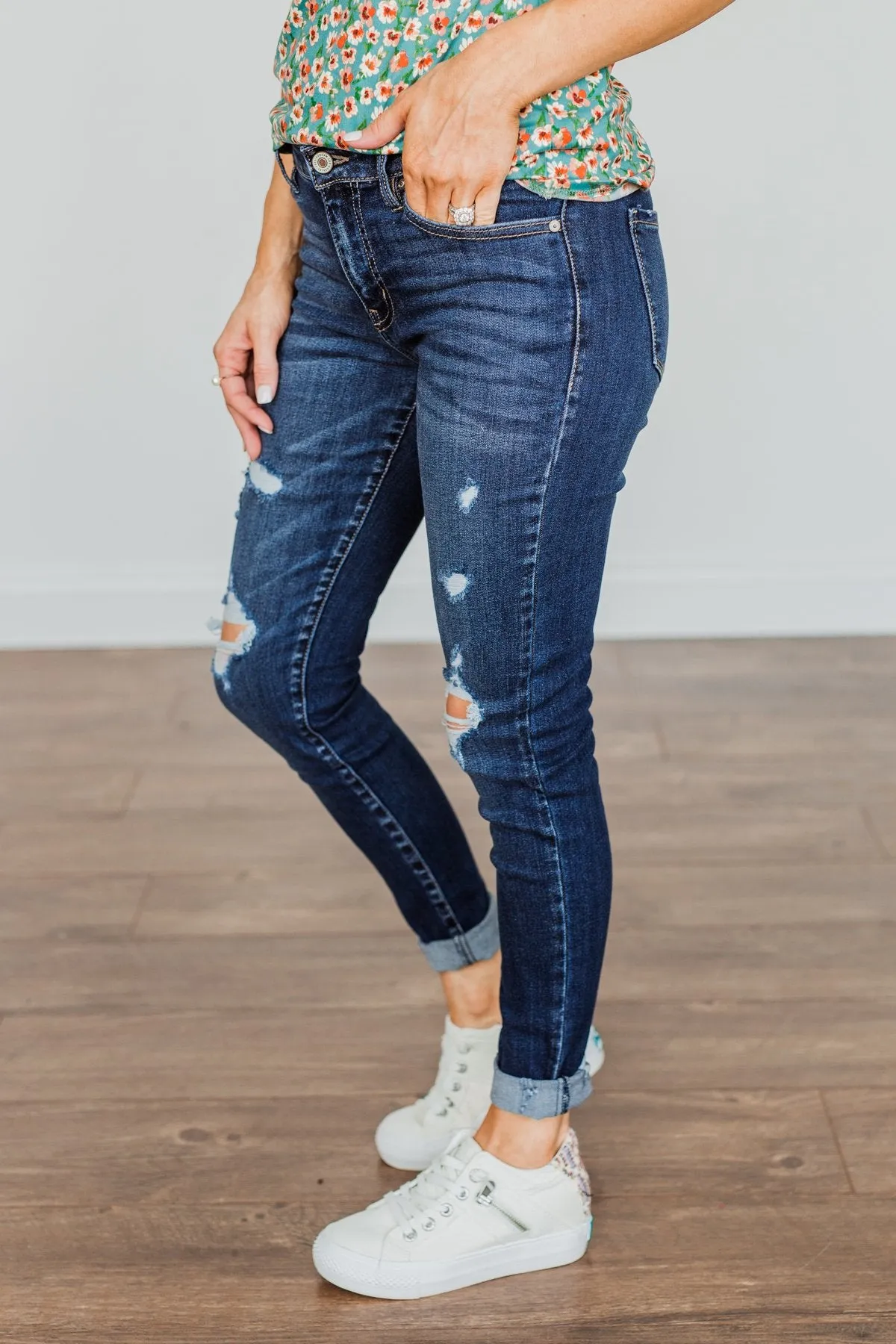 KanCan Mid-Rise Skinny Jeans- Tara Wash