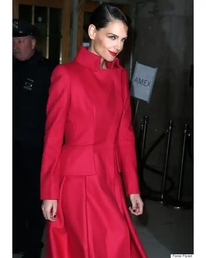 Katie Holmes Red Coat