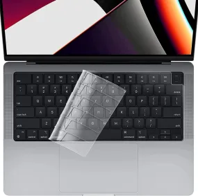 Keyboard Protector for MacBook Pro 14 M3/M2/M1 Pro/Max (2023-2021) - US Layout  - Ash Black