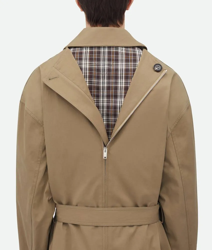 Light Cotton Twill Trench Coat