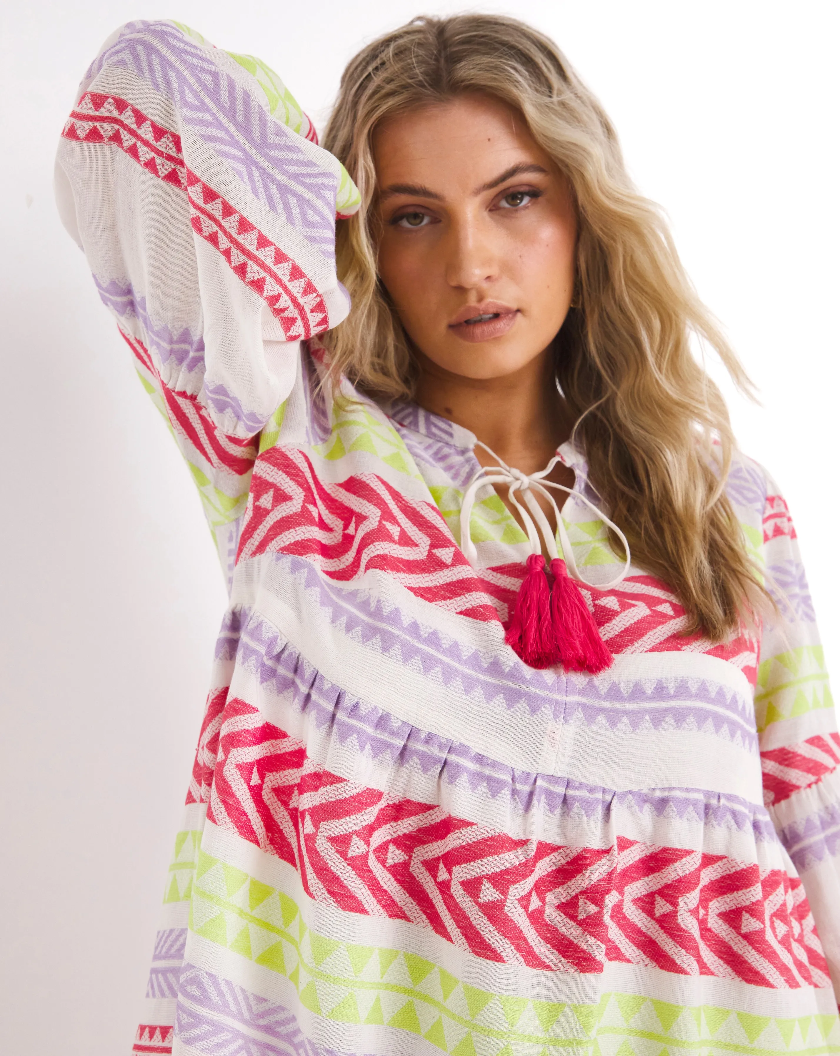 Lovedrobe Aztec Smock Dress | Simply Be