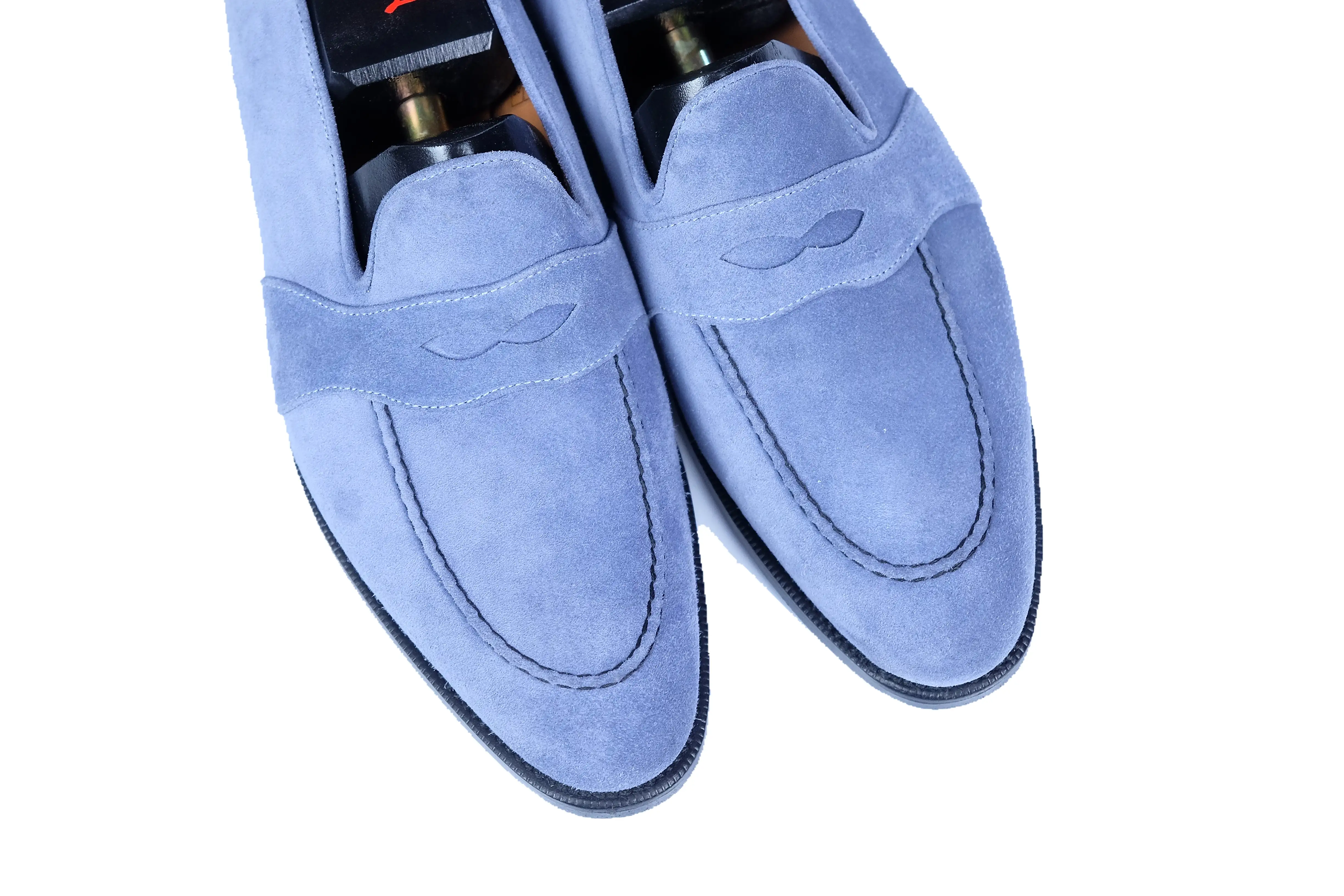 Madison - MTO - Powder Blue Suede - TMG Last - Single Leather Sole