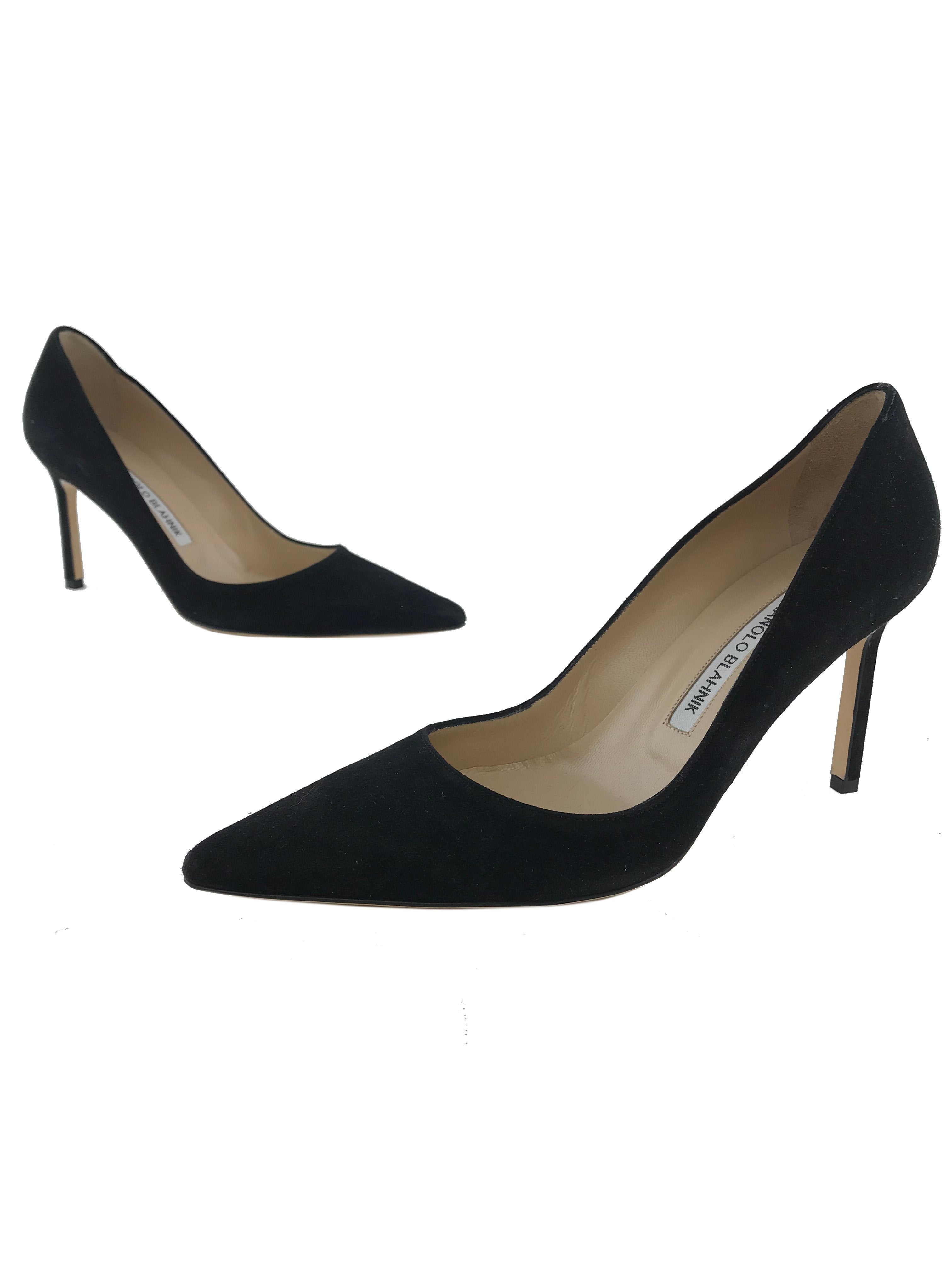 Manolo Blahnik BB Suede Pumps Size 7.5