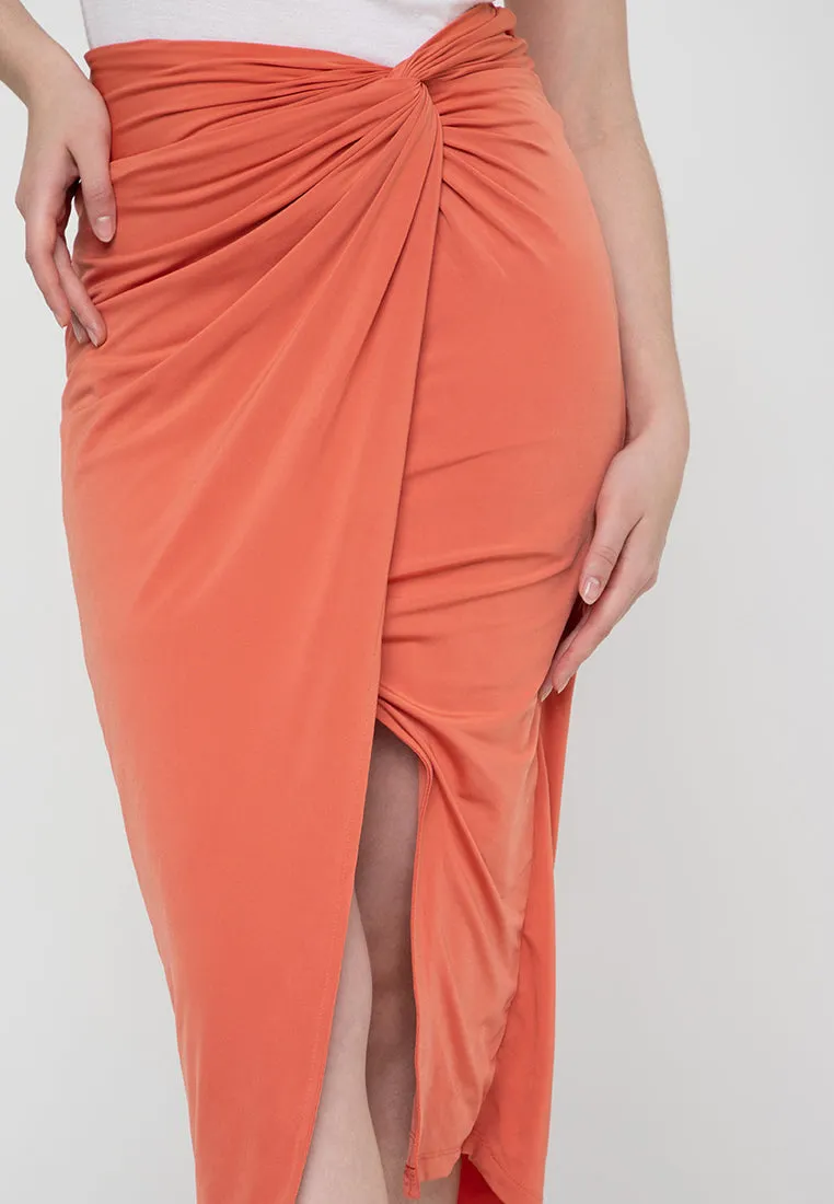 MARISOL Twist Front Skirt