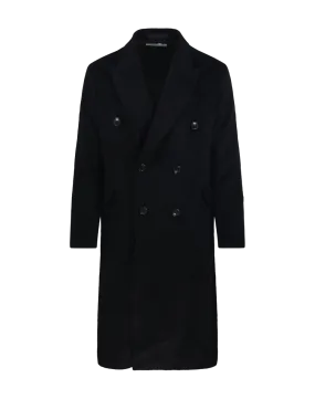 MEN OUR LEGACY BLACK WOOL MOHAIR COAT