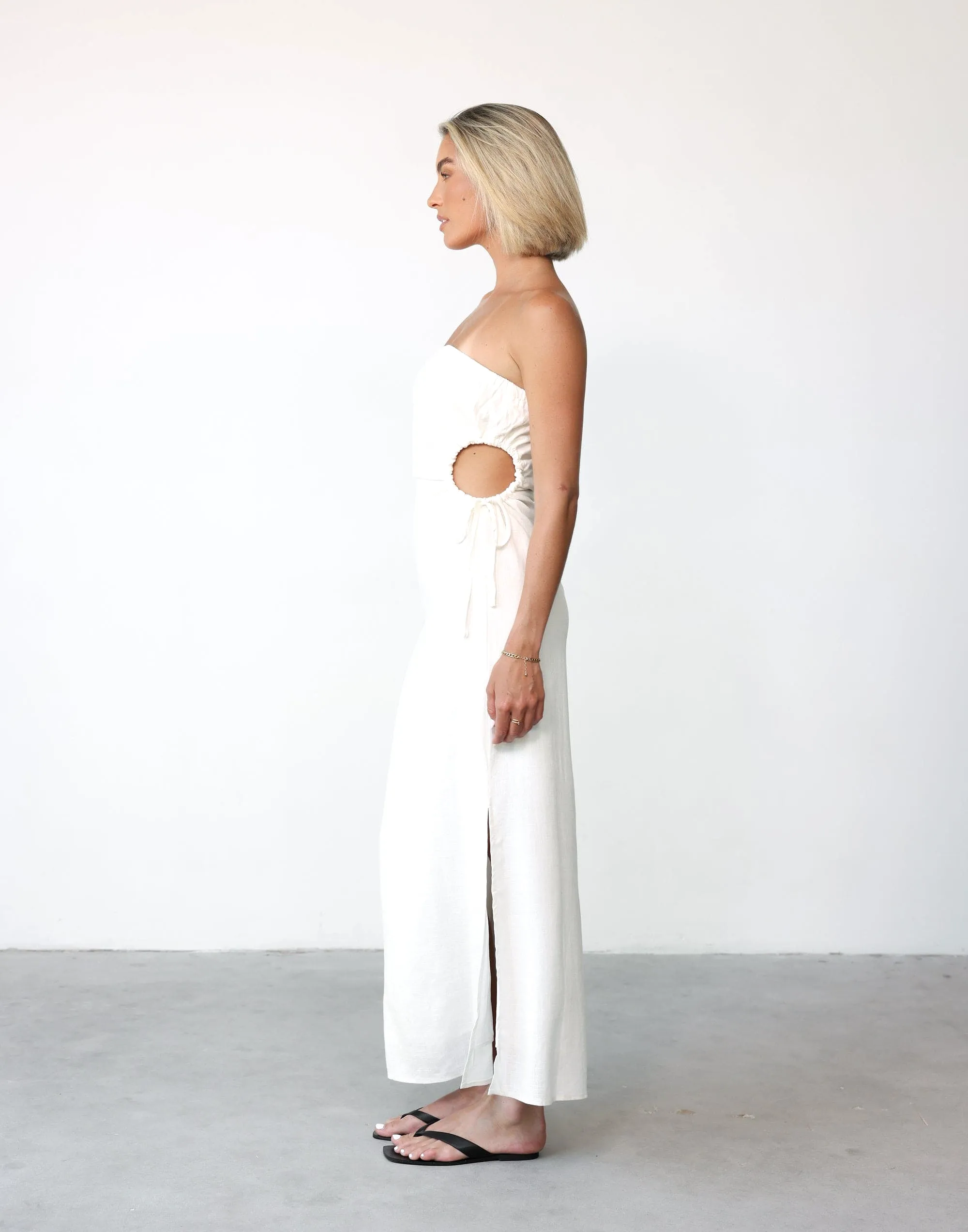 Mikaela Maxi Dress (White)