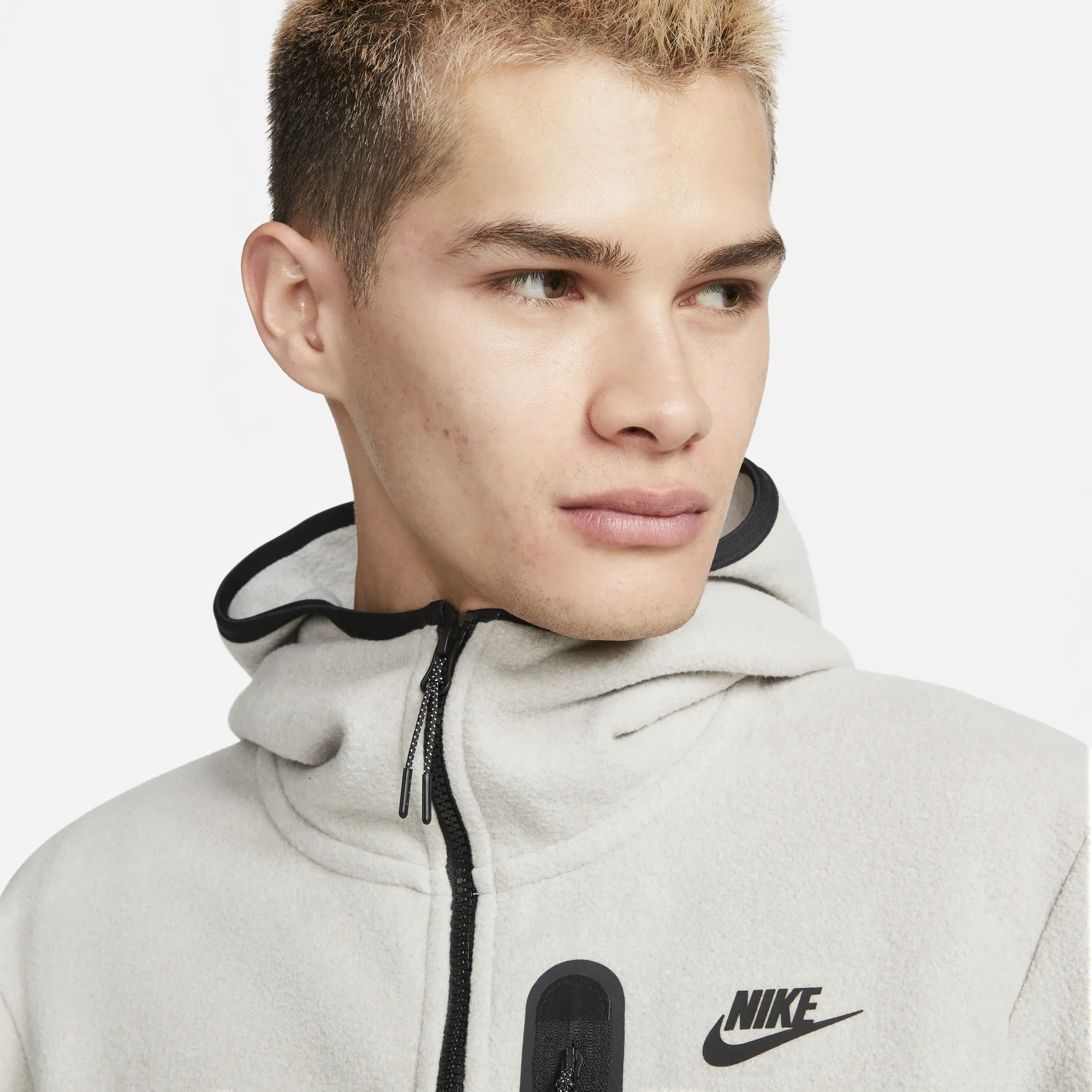 Nike Sportswear Tech Fleece Full-Zip Winterized Grey Hoodie