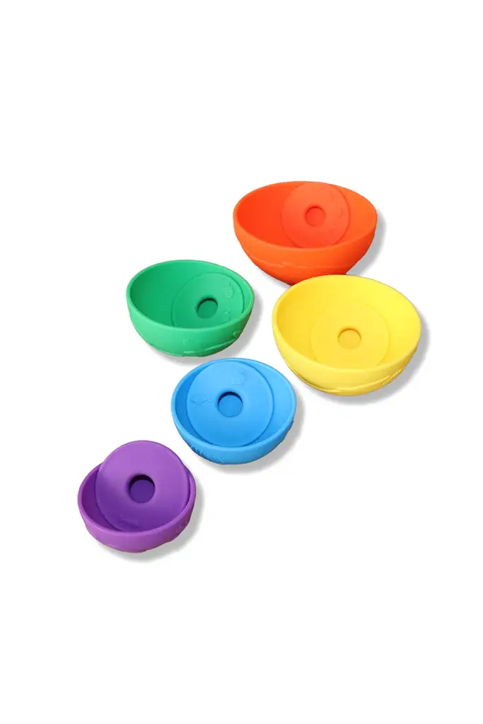 Ocean Stacking Cups Pack of 5 - Rainbow Bright