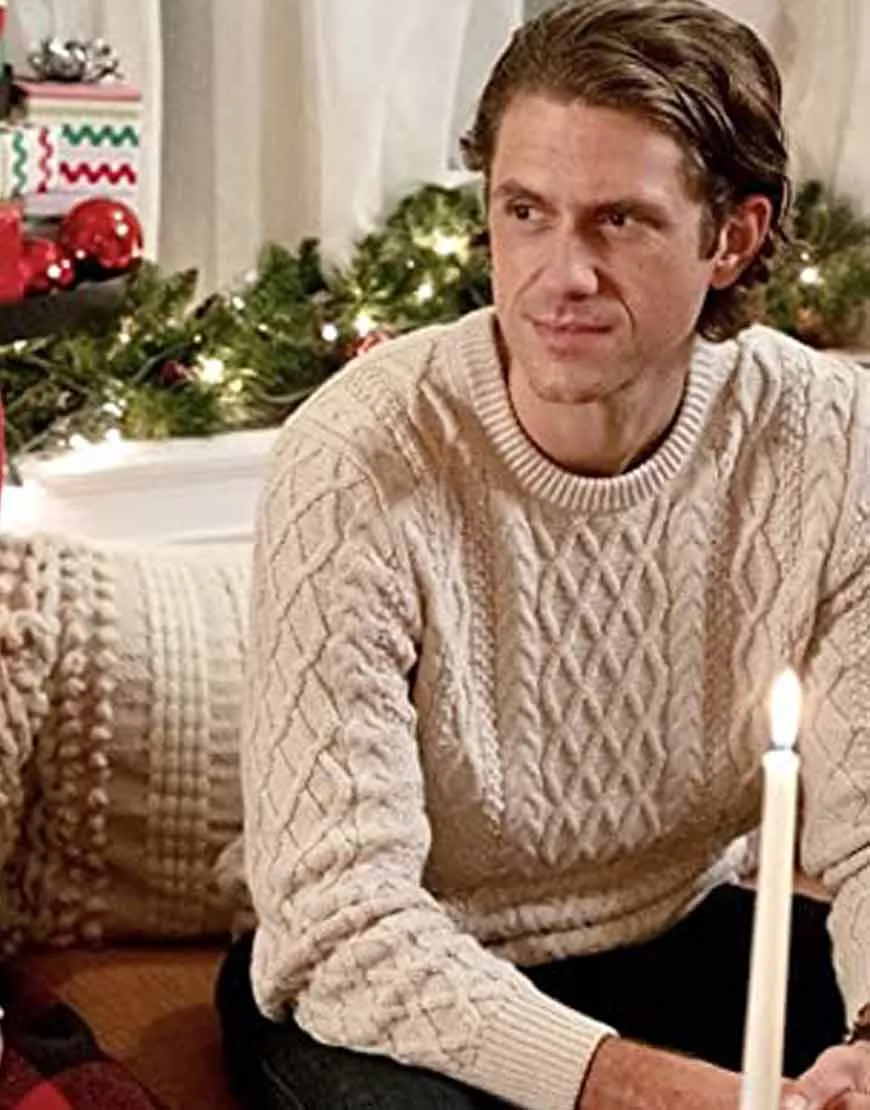 One Royal Holiday Aaron Tveit Sweater | Ujackets.com | 50%OFF