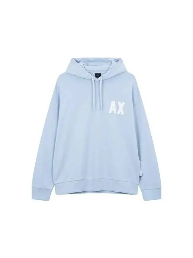 Overseas Station Season Big Chance 8 18 Men s Logo Patch Hooded Sweatshirt Blue 270649