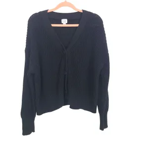 Peyton Jensen Black Sweater Cardigan- Size L