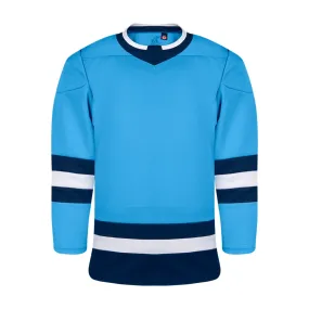 Premium League Hockey Jersey: Powder Blue/Navy/White