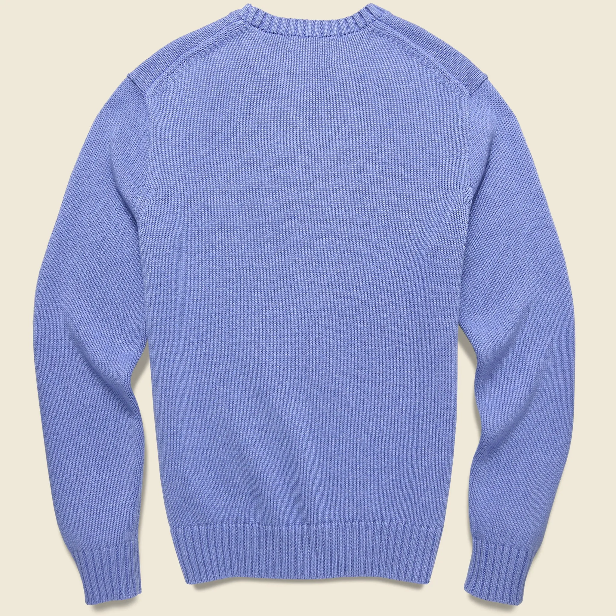 Preppy Bear Crewneck Sweater - Light Blue