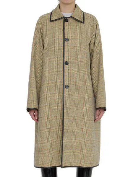 PRINCE-OF-WALES WOOL COAT